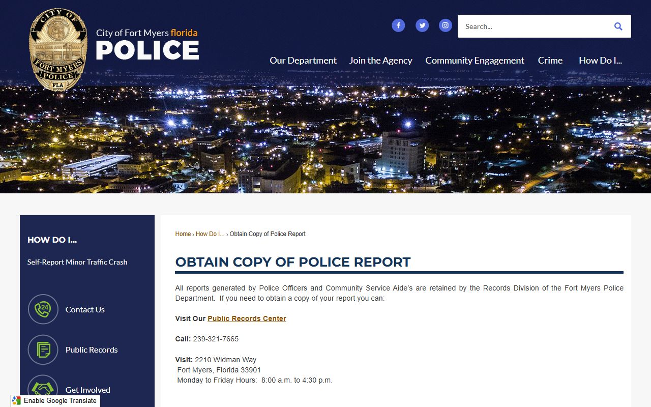 Fort Myers public records request portal for accessing detailed booking information