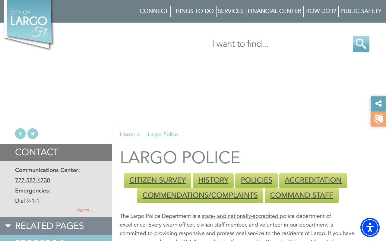 Largo City Police Home