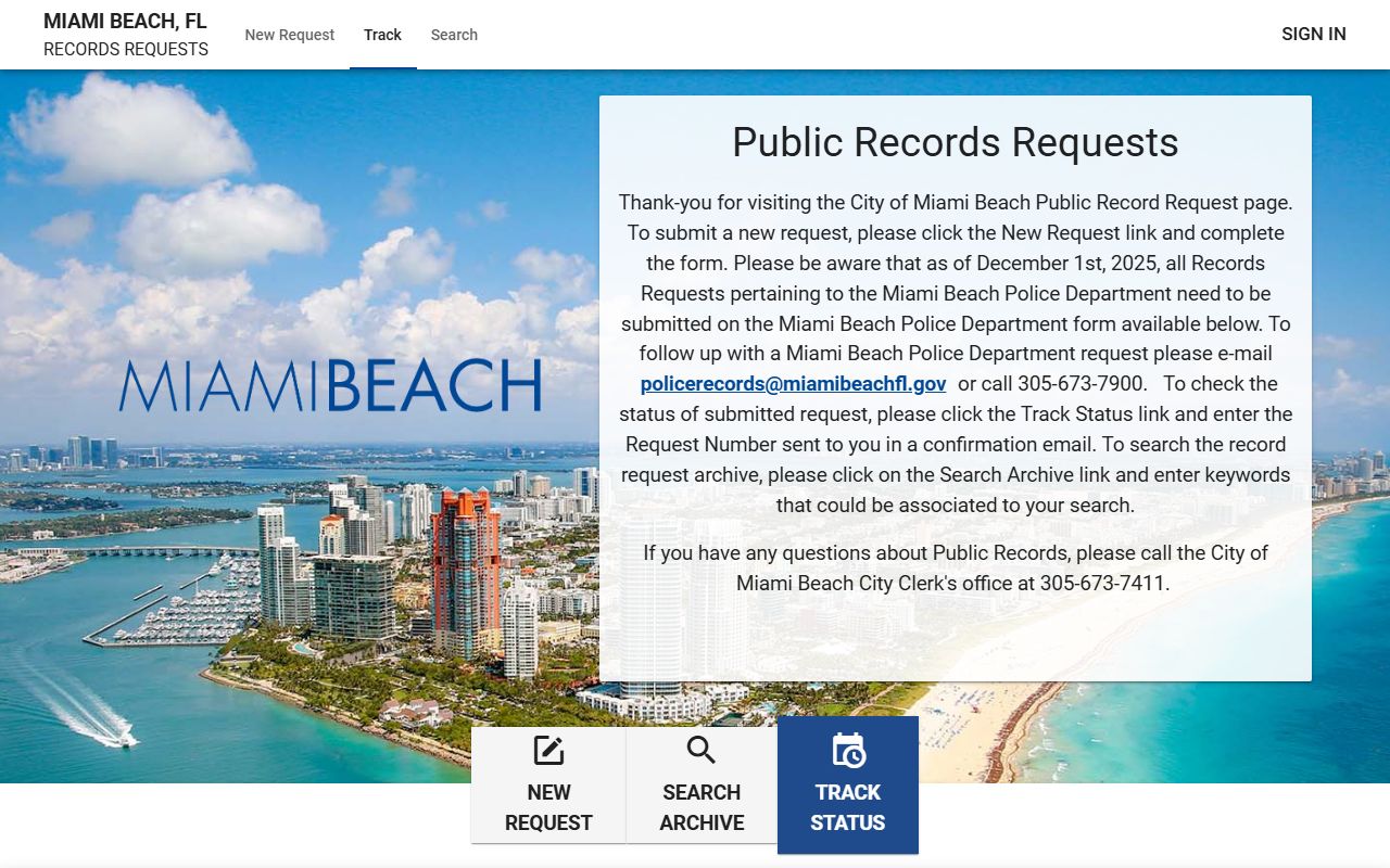 Miami Beach City Records