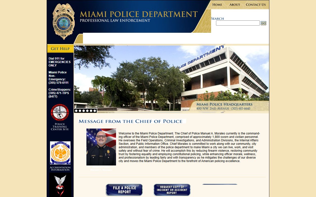 Miami City Police Home