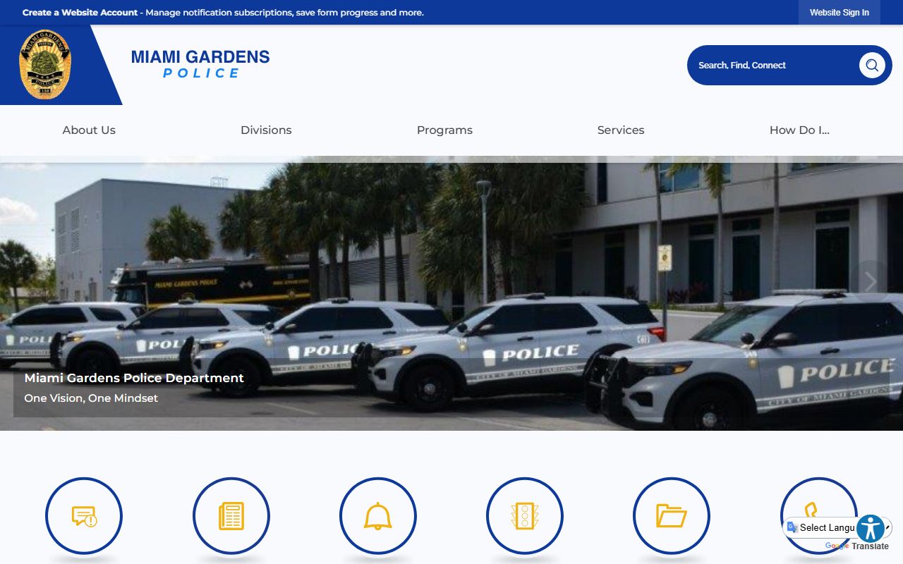 Miami Gardens City Police Home