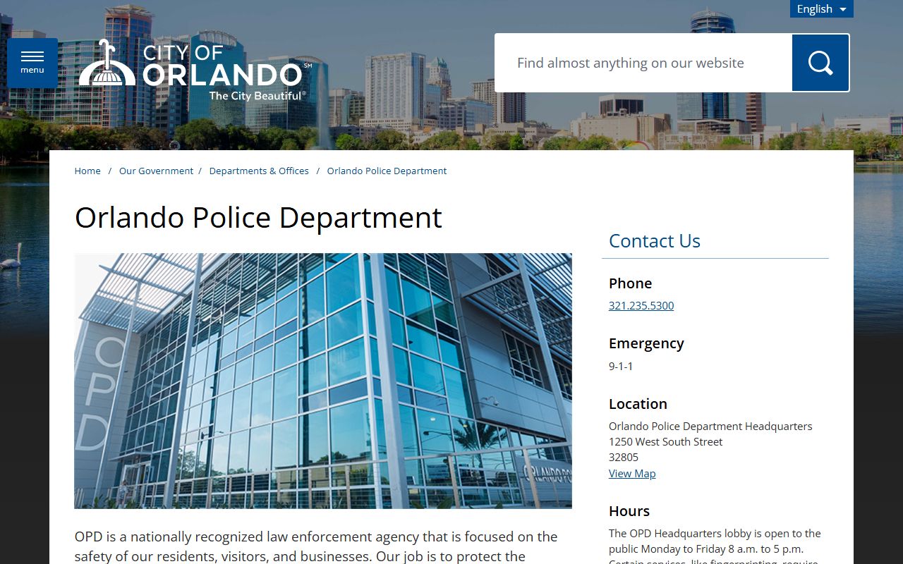 Orlando City Police Home