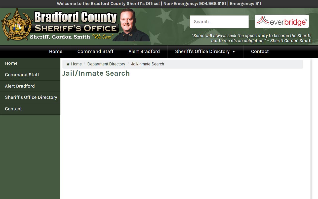 Bradford County Inmate Search Info for booking and release records