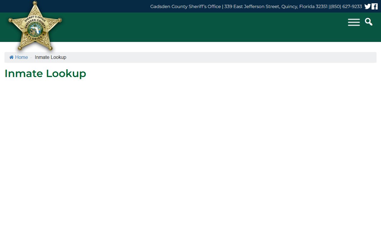 Gadsden County Inmate Lookup