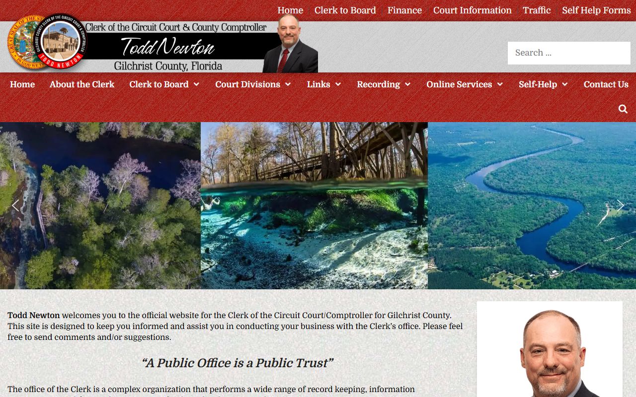 Gilchrist County Clerk Home