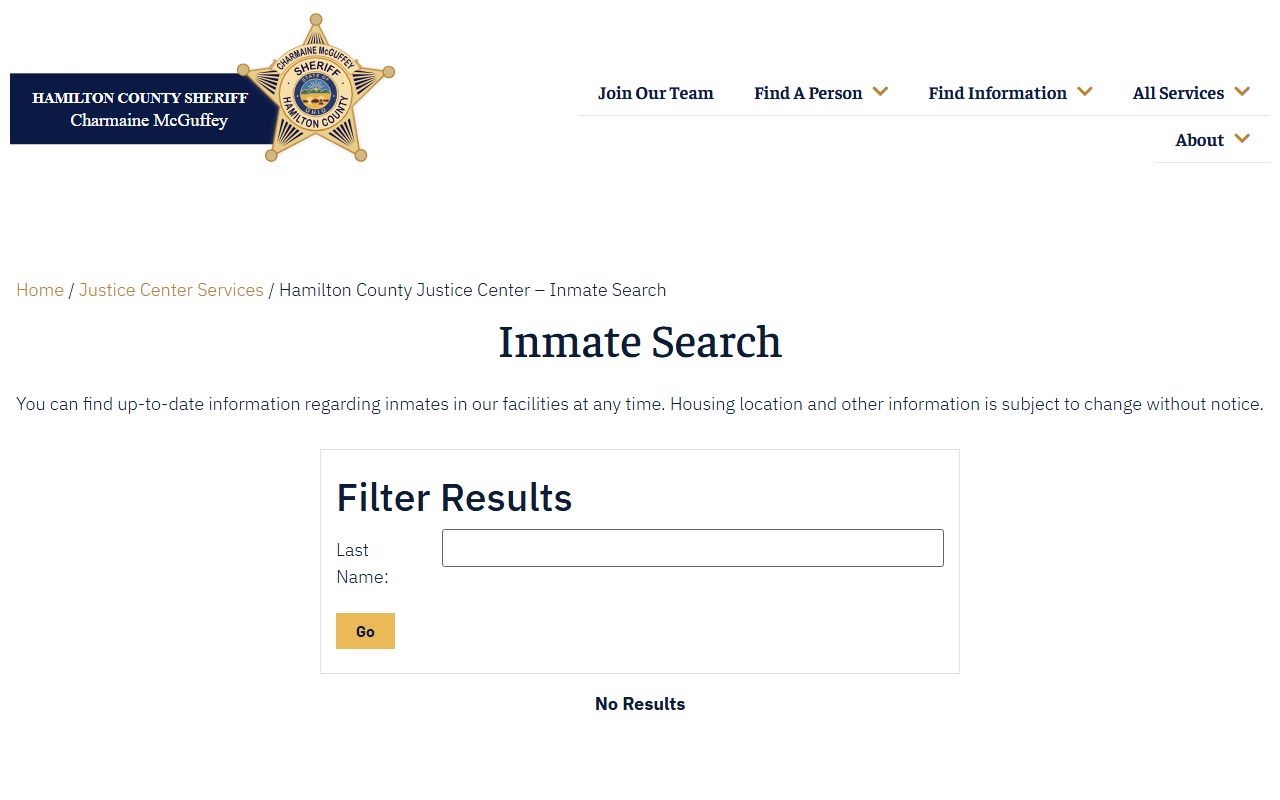 Hamilton County Inmate Search