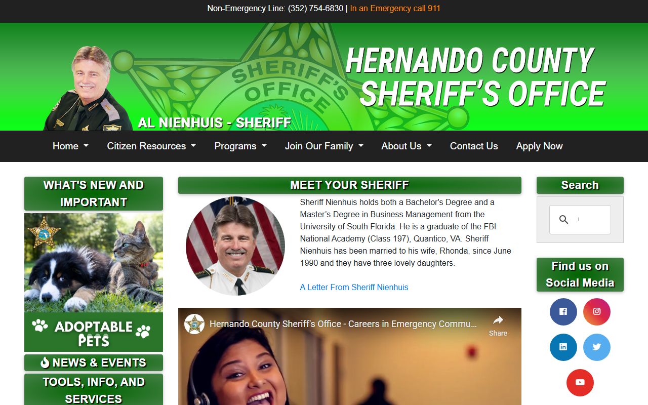 Hernando County Sheriff's Home