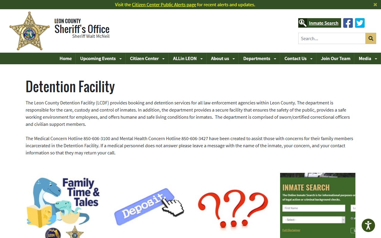 Leon County Detention Facility Info