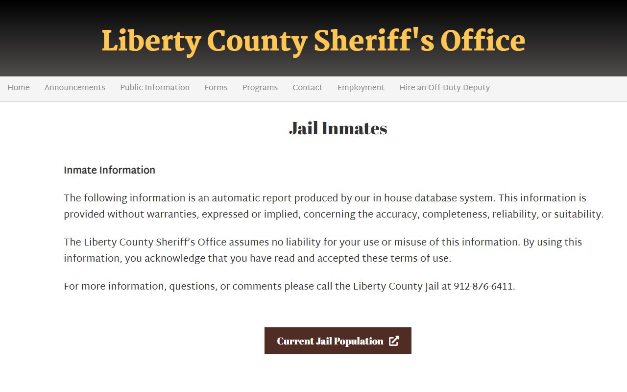 Liberty County Jail Inmates