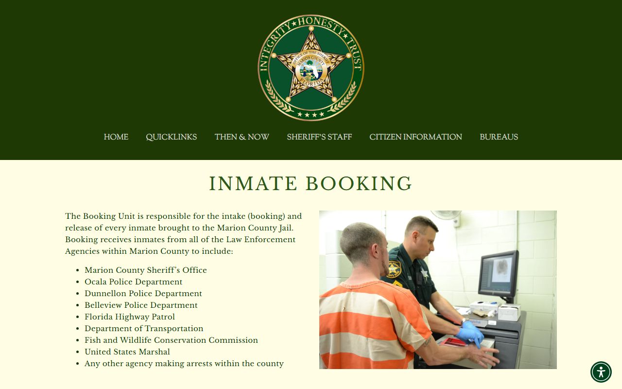 Marion County Inmate Booking