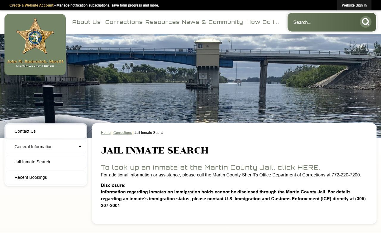 Martin County Inmate Search